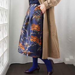 KABUKI SKIRT - 類似和服的梭織半身裙，設計略有不同 第8張的照片
