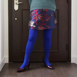 在庫ございます！KABUKI MINI-SKIRT 　- -キモノチックな織り柄のミニスカート 2枚目の画像
