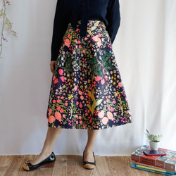 CRAZY PRINT -Midi Skirt 第1張的照片