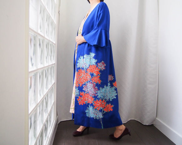 SOLD KIMONO Wrapped Dress&#39;n Coat - 2Way dress coat using kim 第3張的照片