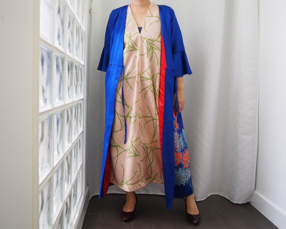 SOLD KIMONO Wrapped Dress&#39;n Coat - 2Way dress coat using kim 第8張的照片