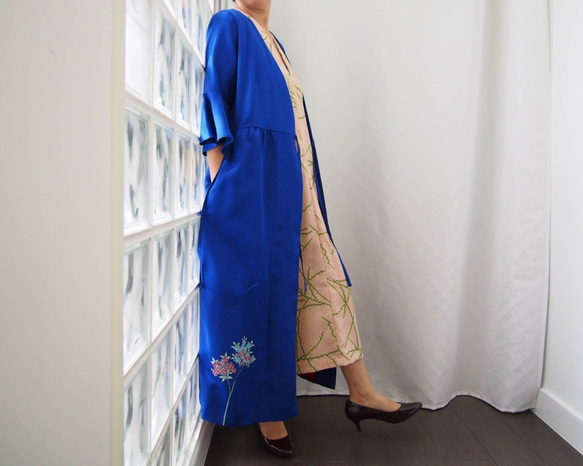 SOLD KIMONO Wrapped Dress&#39;n Coat - 2Way dress coat using kim 第9張的照片