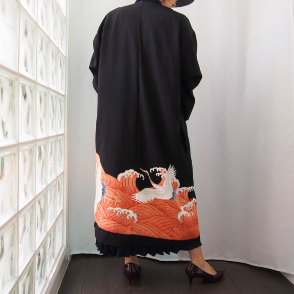 KIMONO Long Coat-長袍外套，和服和服重製正式！ 第7張的照片