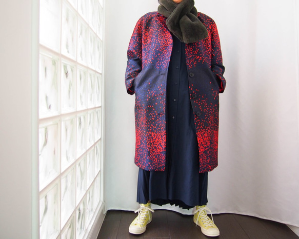 &lt;定制&gt;冬季新Kimagure系列-超大外套可穿在超輕羽絨“免費送貨” 第6張的照片