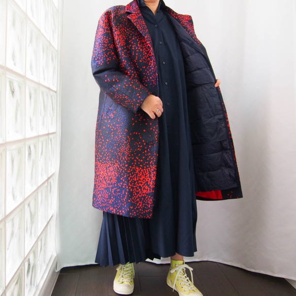 &lt;定制&gt;冬季新Kimagure系列-超大外套可穿在超輕羽絨“免費送貨” 第8張的照片
