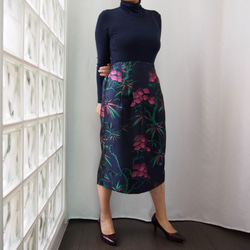 在庫ございます！ KABUKI SKIRT　-キモノチックな織り柄のスカート　ちょっとデザイン違いのセミタイト 7枚目の画像