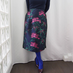在庫ございます！ KABUKI SKIRT　-キモノチックな織り柄のスカート　ちょっとデザイン違いのセミタイト 8枚目の画像