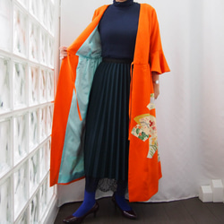 KIMONO Wrapped Dress&#39;n Coat - 使用和服的 2Way 禮服大衣 一件！和服翻拍 第6張的照片