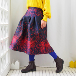 CRAZY WOVEN TEXTILE  -Midi Skirt 第1張的照片