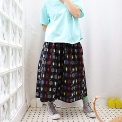 OKINAWA SKIRT LONG  -upcycled from unused summer KIMONO 第2張的照片