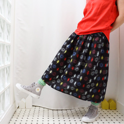 OKINAWA SKIRT LONG  -upcycled from unused summer KIMONO 第7張的照片