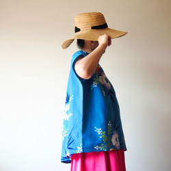 OKINAWA TOP  -upcycled from unused summer KIMONO 第1張的照片