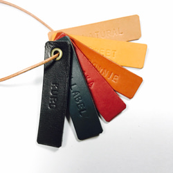 革のサンプルキーホルダー color sample(刻印無料) 2枚目の画像