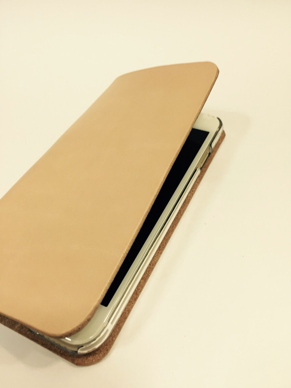 Leather iPhone6​​,6S case natural JAPAN made 第1張的照片