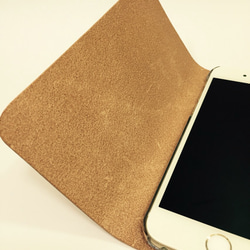 Leather iPhone6​​,6S case natural JAPAN made 第3張的照片