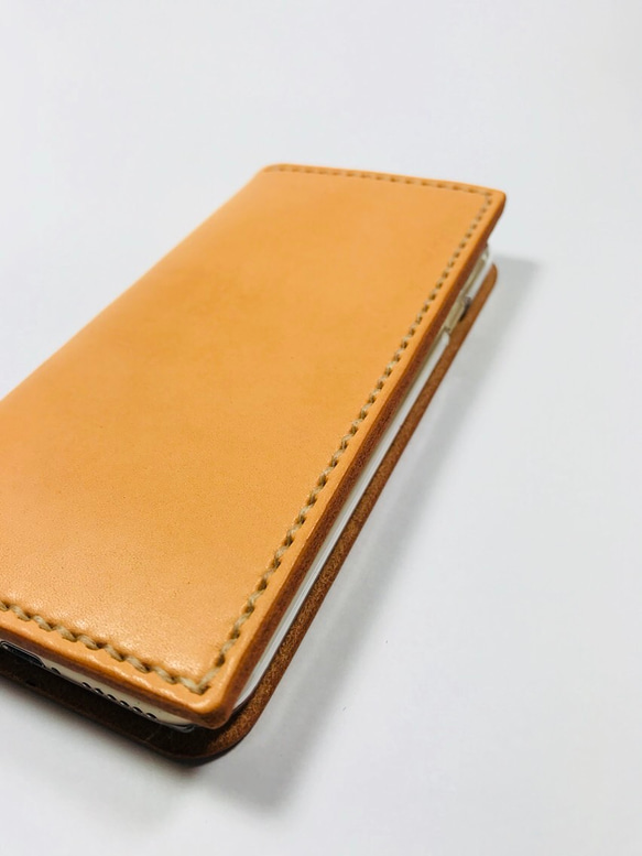 Leather iphone6plus,6s plus case camel JAPAN made 第1張的照片