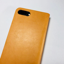 Leather iphone6plus,6s plus case camel JAPAN made 第2張的照片
