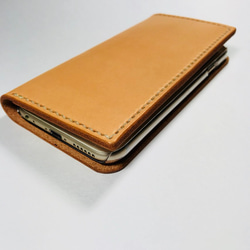 Leather iphone6plus,6s plus case camel JAPAN made 第3張的照片