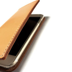 Leather iphone6plus,6s plus case camel JAPAN made 第4張的照片