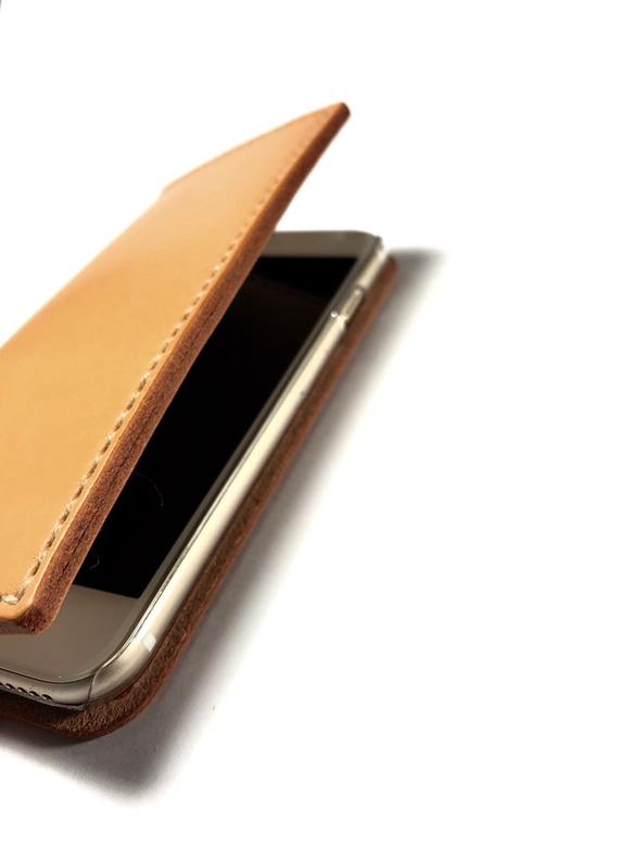 Leather iphone6plus,6s plus case camel JAPAN made 第4張的照片