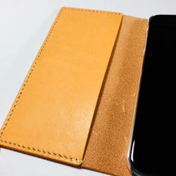 Leather iphone6plus,6s plus case camel JAPAN made 第5張的照片