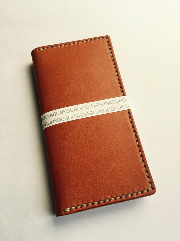 Leather iphone6,6s case orange JAPAN made 第5張的照片