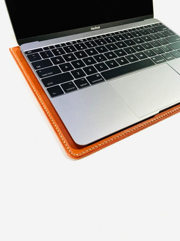 Tochigi 12 英寸 MacBook 皮革水平保護套布朗尼 第10張的照片