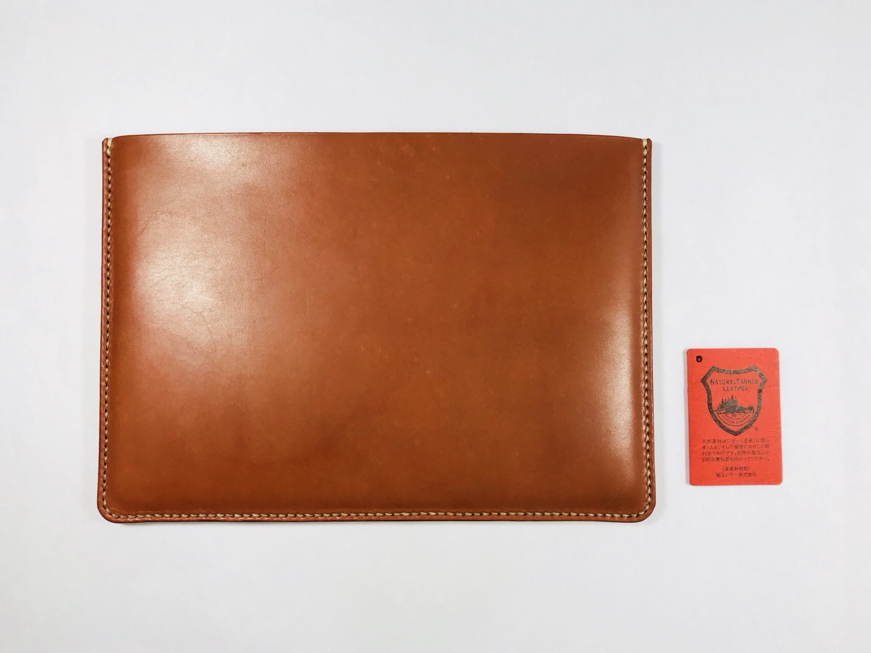 栃木レザーiPad miniケース横型 brownie（新型iPad mini対応可）