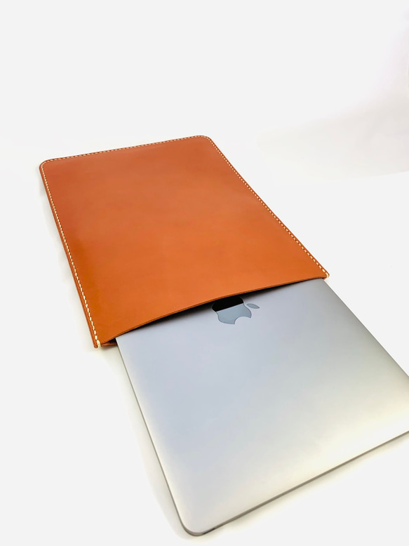 栃木レザーMacBook12インチ用 縦型ケース brownie 9枚目の画像