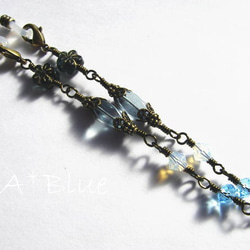 グラスコード（antique*chain/blue） 2枚目の画像