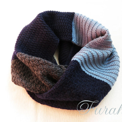 [日本境內免運費][100%日本美利奴羊毛]colors_snood Navy2 第4張的照片