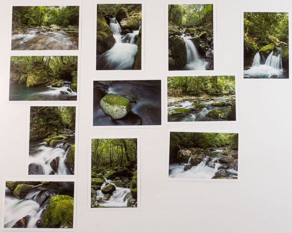 Lサイズの写真・渓流がメインの風景11枚セット(L024) 1枚目の画像