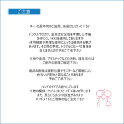 犬ちゃんリｰド しっかり両面 便利なハンドル付き☆茶色×ペパーミント水玉+緑ギンガムチェック 6枚目の画像