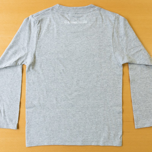 【 値下げ・1点限り・送料無料・プレゼントにもおすすめ！】子ども用ロングTシャツ（長袖）・110cm（shirokuma 2枚目の画像