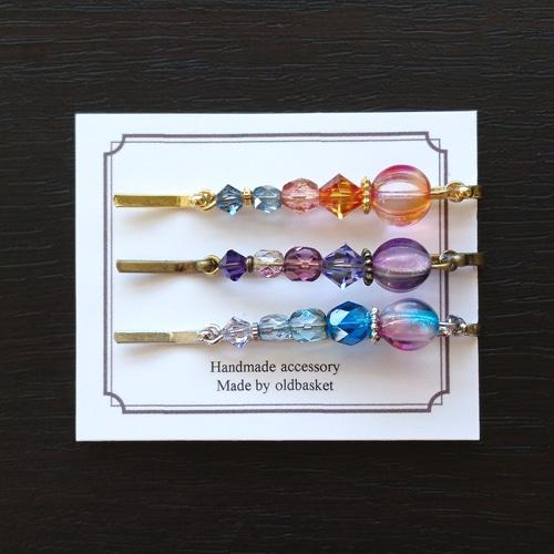 空模様のヘアピンセット ヘアピン oldbasket 通販 4318921｜Creema