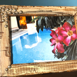 ☆エイジング加工の アンティーク風 額縁☆A4サイズ フォト