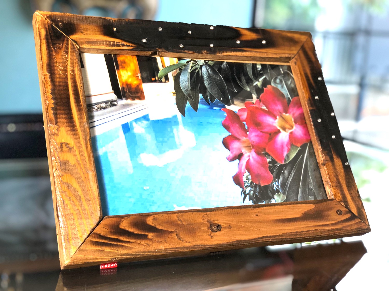 ★エイジング加工の アンティーク風 額縁★A4サイズ