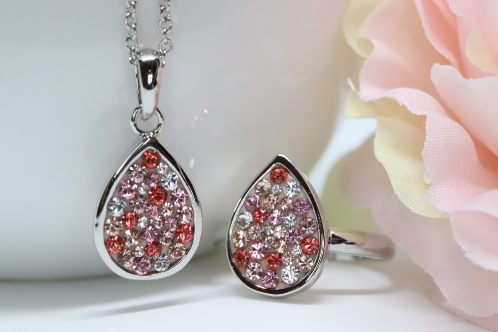 【Creema限定】『福袋』 しずくのリングとペンダント・シルバー・13号サイズ・グルーデコ