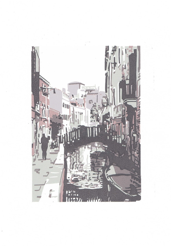 シルクスクリーン版画／93　ヴェネツィア２１ 1枚目の画像