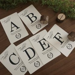 結婚式♡テーブルナンバー 7卓分♡名入れ♡オーダー その他ペーパー