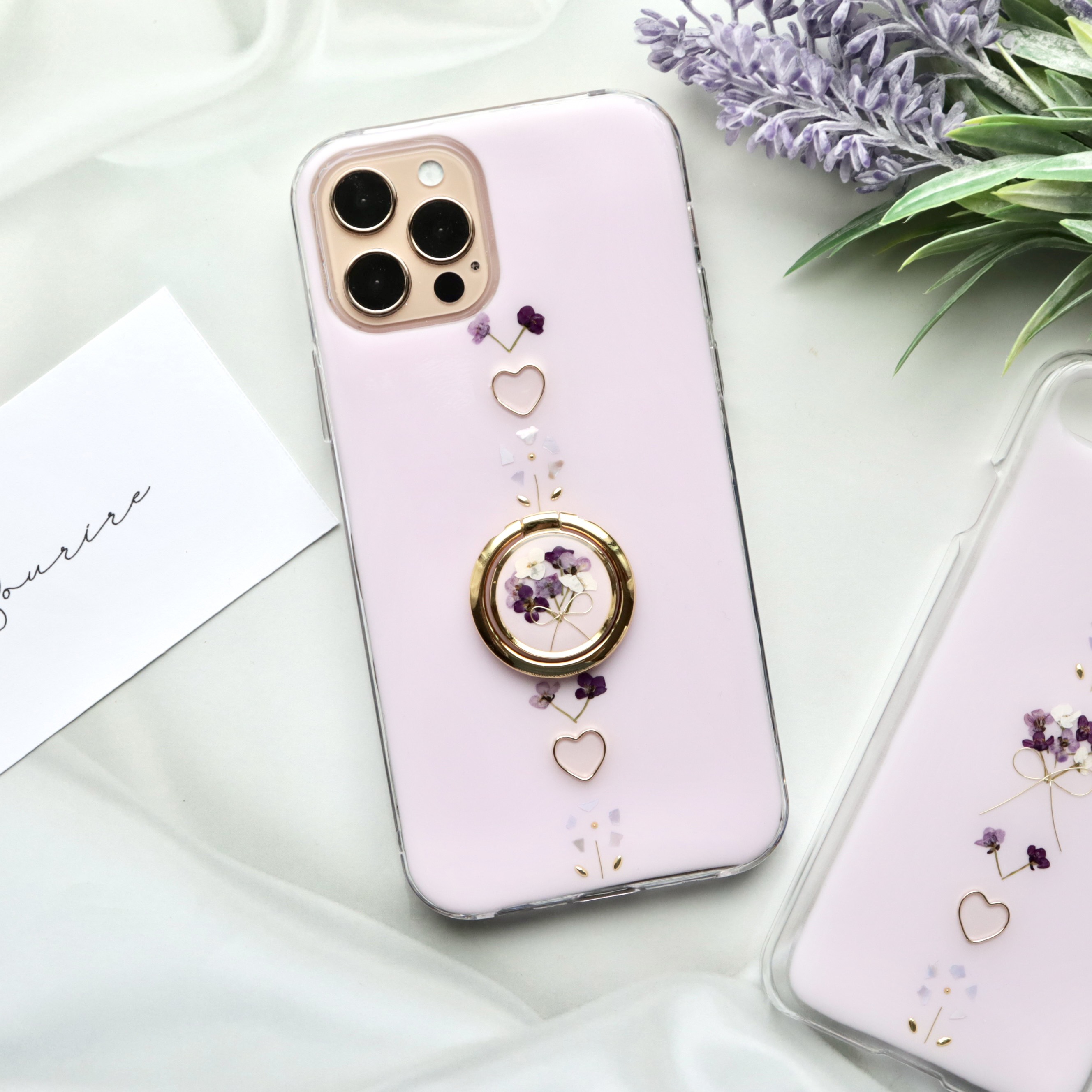 iPhone、Android★押し花ケース☆オーダー2800円～
