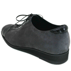 受注生産 シルキースエード/クロコダイル カジュアル紳士靴 LC8004 2枚目の画像