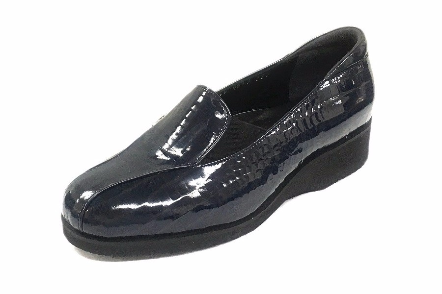 LC4013 レディース ハンドメイドスニーカー クロコKエナメル  受注生産