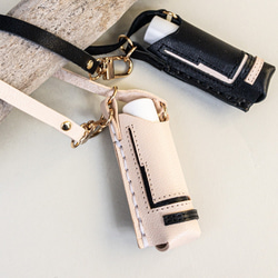 バッグチャームにも☆《Real Leather》Lip balm Case リップクリーム