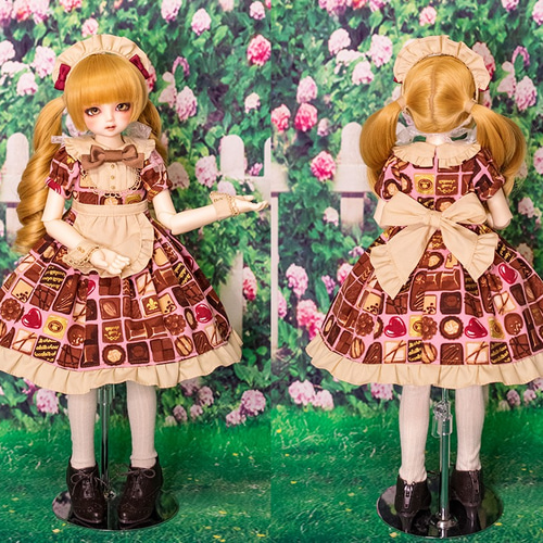 ファッションデザイナー SDMドール服]午後3時の甘い夢ワンピースセット(3色展開) その他 着せ替え服・アウトフィット