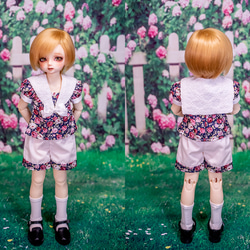 [SDMドール服]想い出のローズセーラー(パンツタイプ)(2色展開) 3枚目の画像