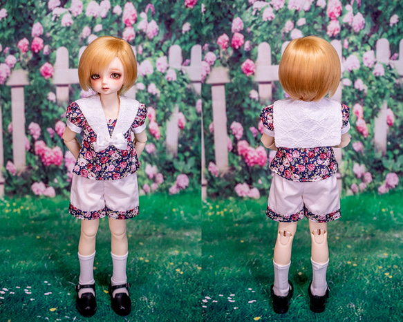 [SDMドール服]想い出のローズセーラー(パンツタイプ)(2色展開) 3枚目の画像