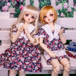 [SDMドール服]想い出のローズセーラー(パンツタイプ)(2色展開) 5枚目の画像
