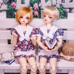 [SDMドール服]想い出のローズセーラー(パンツタイプ)(2色展開) 6枚目の画像