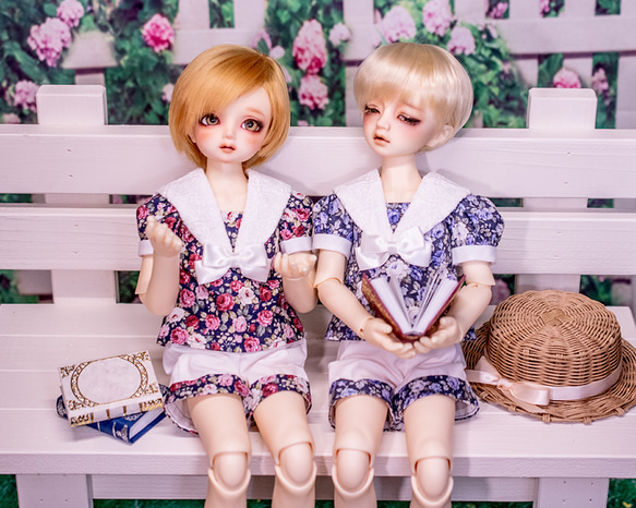 [SDMドール服]想い出のローズセーラー(パンツタイプ)(2色展開) 6枚目の画像